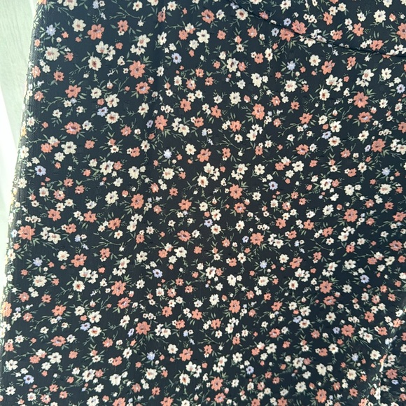 Lulus Black Floral Midi Ruffle Wrap Dress - Picture 3 of 7